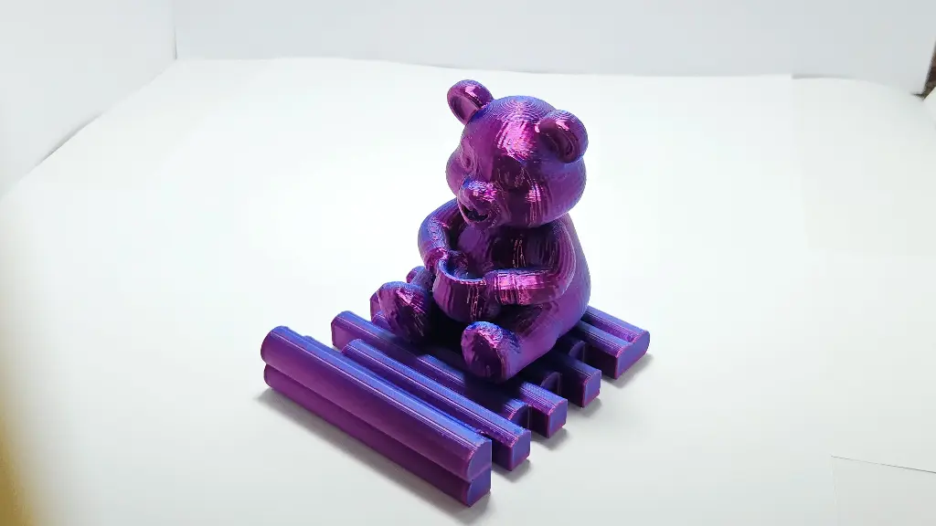 Support de téléphone Ours violet
