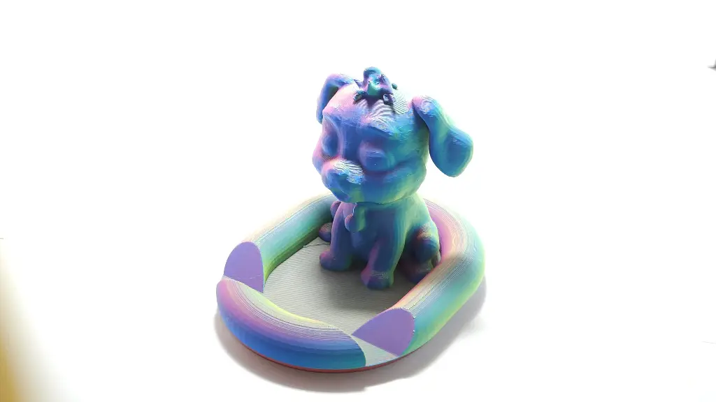 Support de téléphone Chien Arc-en-ciel