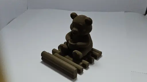 [STO01EC-2] Support de téléphone Ours Kaki