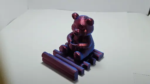 [STO01EC-7] Support de téléphone Ours Noir
