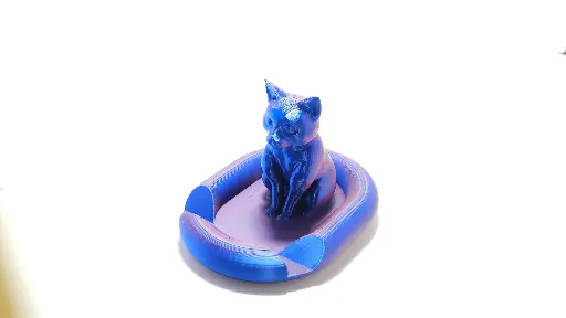 [STC01EC-3] Support de téléphone Chat bleu