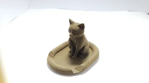 [STC01EC-4] Support de téléphone Chat Kaki