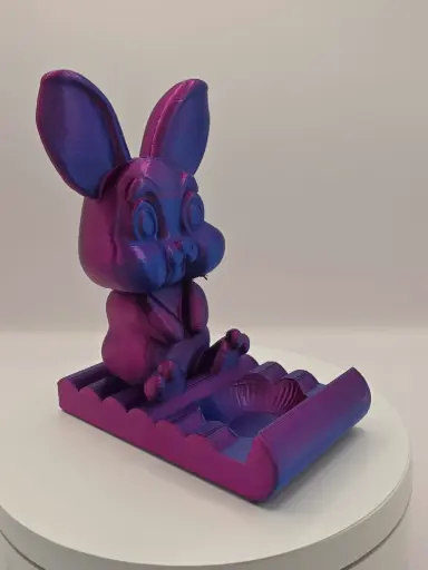 Support de téléphone Lapin rose rouge bleu